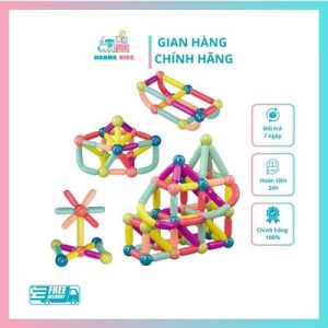 Đồ chơi xếp hình nam châm cho bé tư duy phát triển trí Hapi Toys - LOẠI 1