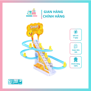 Đồ Chơi Cầu Trượt Vịt Vàng Leo Thang Phát Nhạc Cực Vui Tai Cho Bé