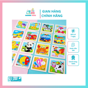 Đồ Chơi Xếp Hình Tranh Bằng Gỗ