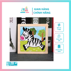 Đồ Chơi Xếp Hình Tranh Bằng Gỗ